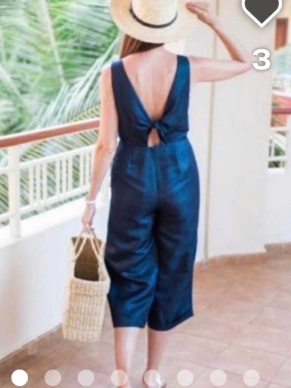 Banana Republic Women Jumpsuit Sz 8P Navy Sleeveless Rayon Linen Shift Side Zip